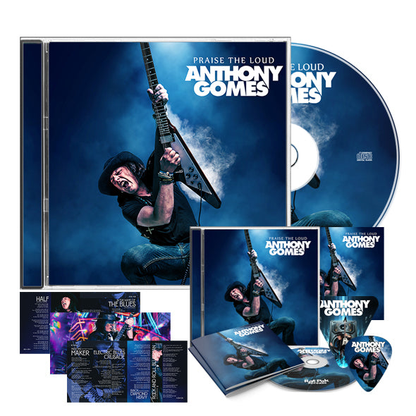 Anthony Gomes "Praise The Loud" Autographed CD Bundle