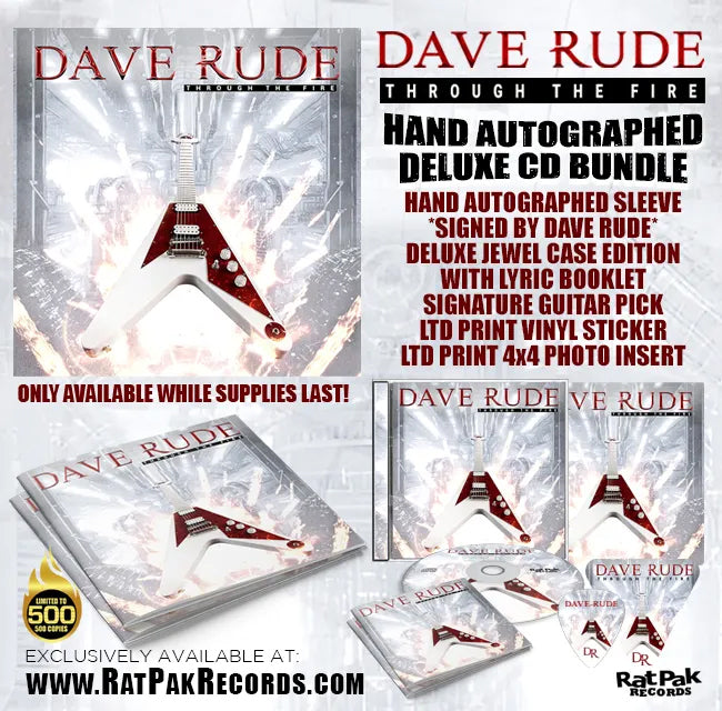 Dave Rude "Through the Fire" Autographed CD Bundle
