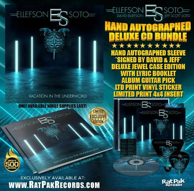 Ellefson-Soto "Vacation in the Underworld" Autographed CD Bundle