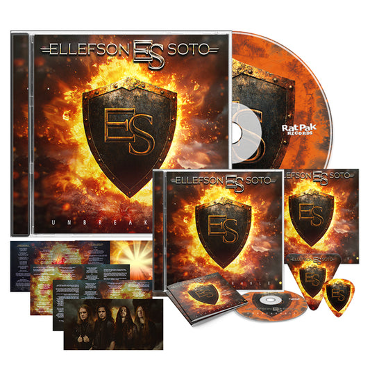 Ellefson-Soto "Unbreakable" Hand Autographed CD Bundle