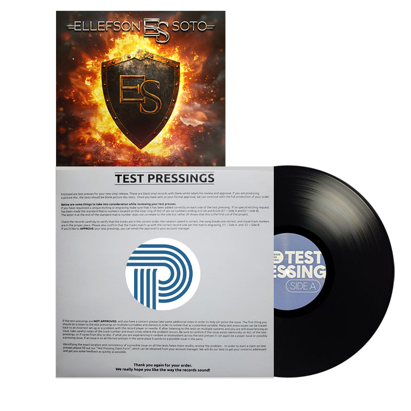 Ellefson-Soto "Unbreakable" Test Pressing Bundle (ONLY 10 AVAILABLE)
