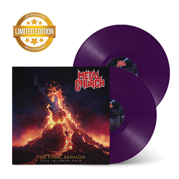 Metal Church "The Final Sermon" (Live in Japan) Midnight Purple Double LP Vinyl Record