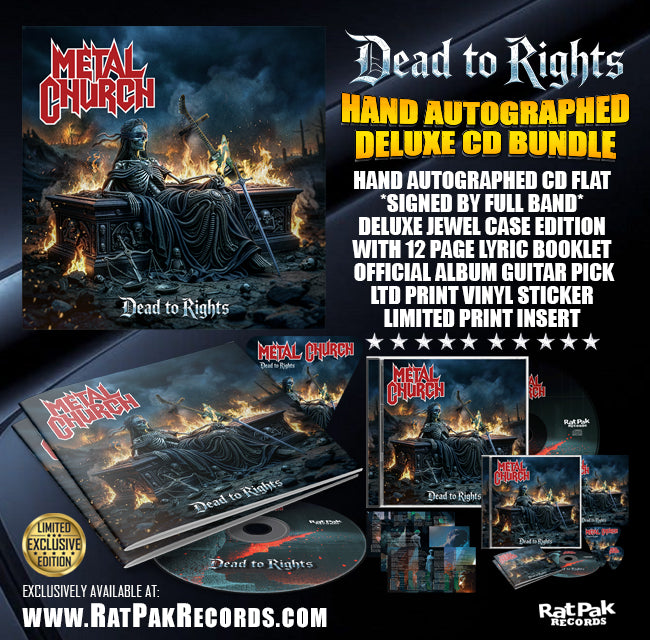Metal Church "Dead to Rights" Hand Autographed CD Bundle