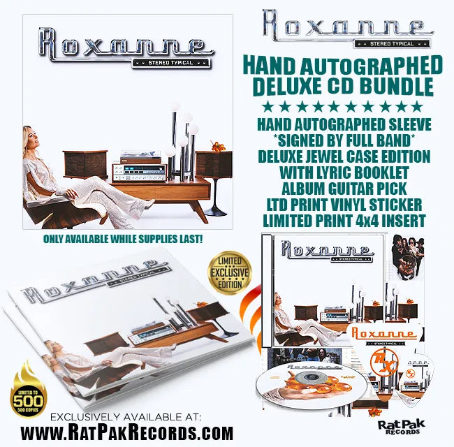 Roxanne "Stereo Typical" Autographed CD Bundle