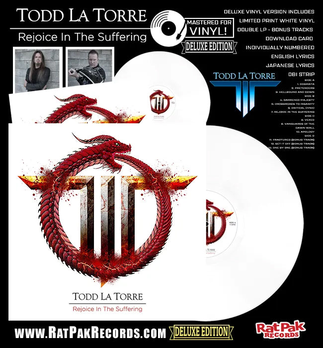 Todd La Torre (Queensrÿche) "Rejoice in the Suffering" Vinyl Record