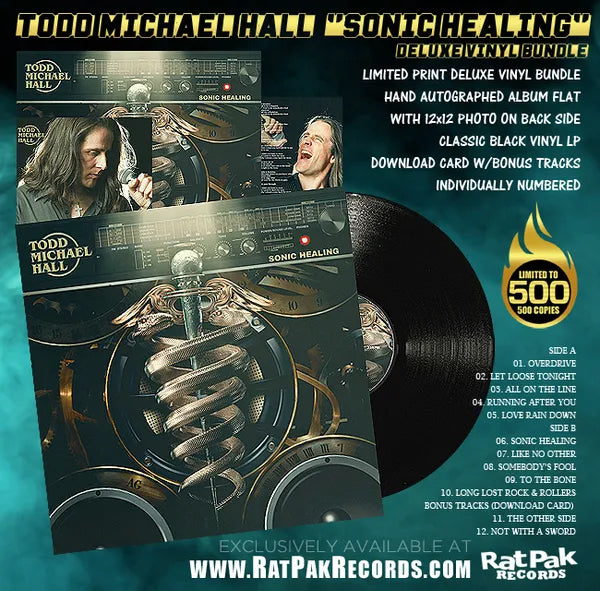 Todd Michael Hall "Sonic Healing Autographed Vinyl Record