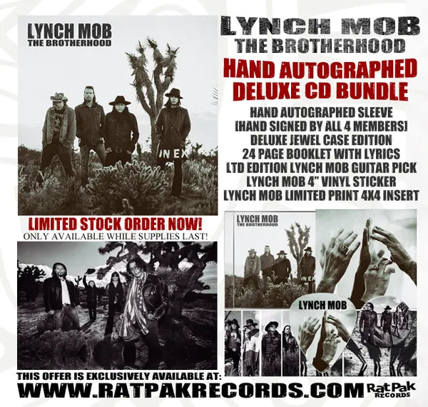Lynch Mob "The Brotherhood" Autographed CD Bundle