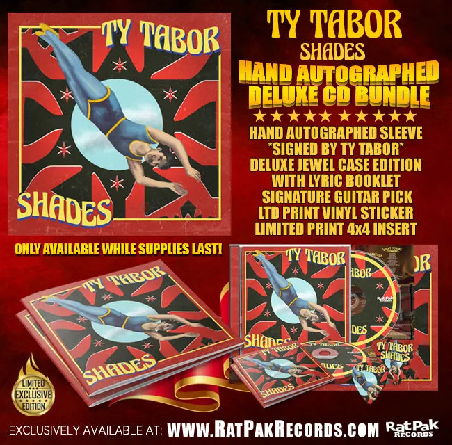 Ty Tabor (King's X) "Shades" Autographed CD Bundle