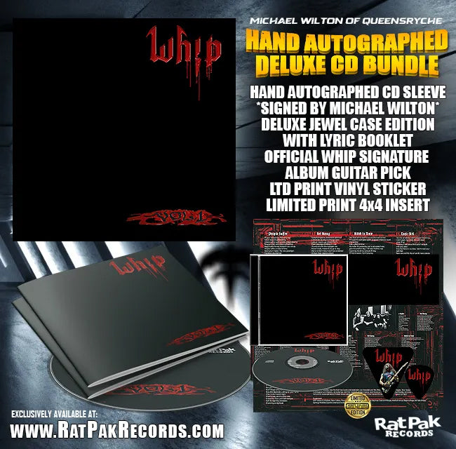 Michael Wilton (Queensrÿche) Whip "Volume 1" Autographed CD Bundle