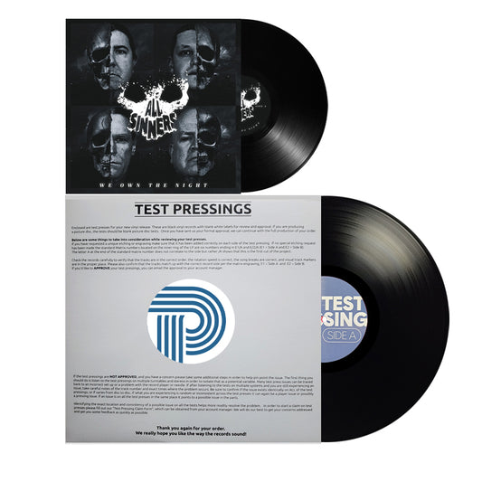All Sinners Test Pressing Bundle (ONLY 10 AVAILABLE)